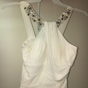 White Form Fitting Hoco adress